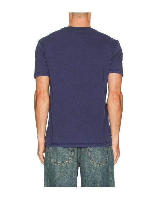 Polo Ralph Lauren Blue Short Sleeve Slub Jersey Henley Tee for men
