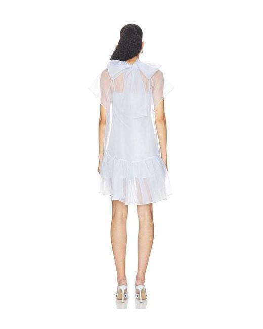 Jonathan Simkhai White Beaux Tiered Mini Dress