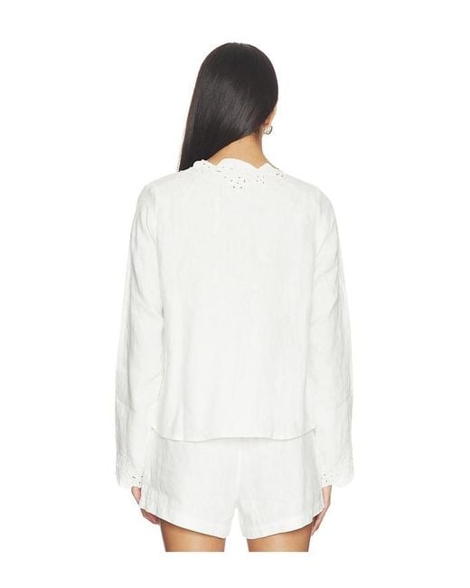 Rails White Fleur Top