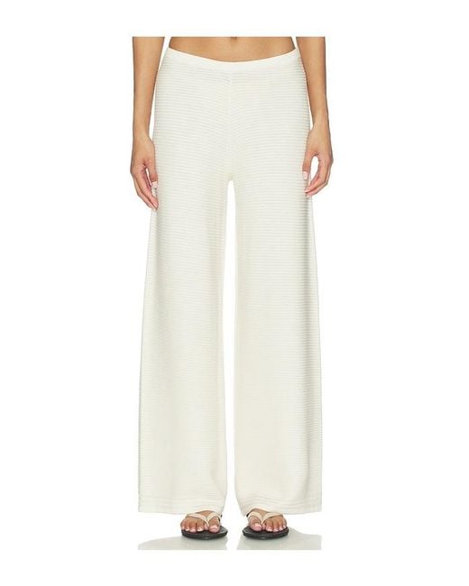 La Ligne White Crochet Pant