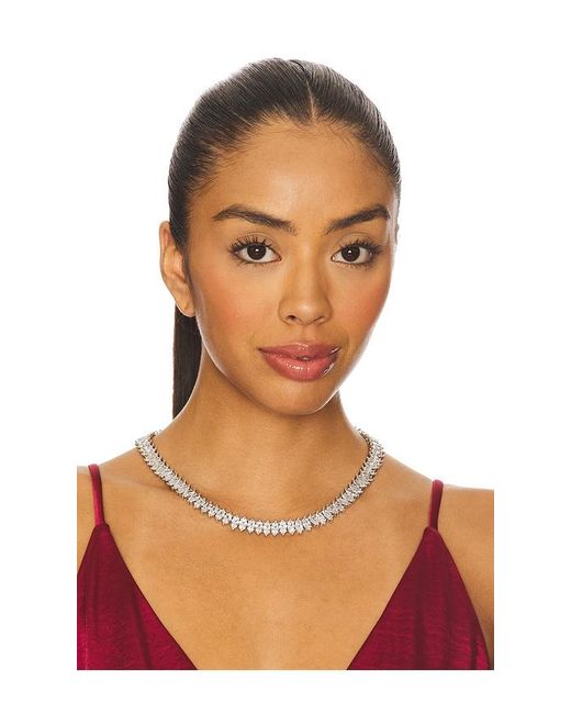 Eddie Borgo White Marquise Riviera Necklace