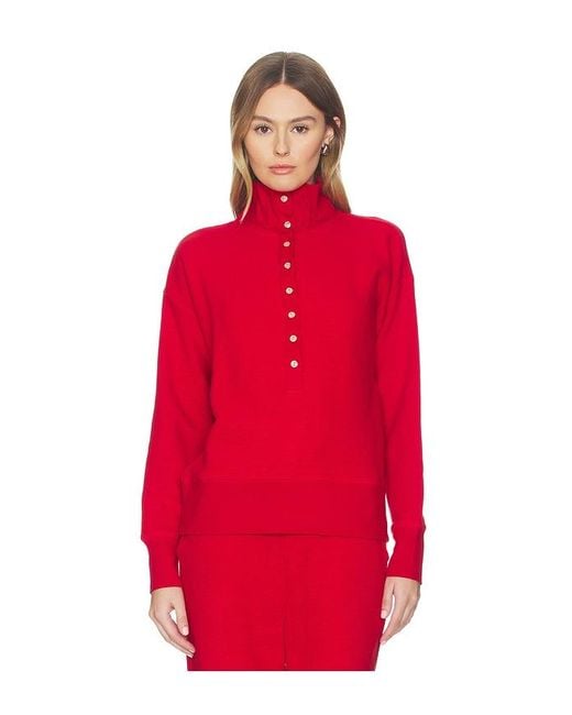 Negative Underwear Red Waffle Knit Pullover