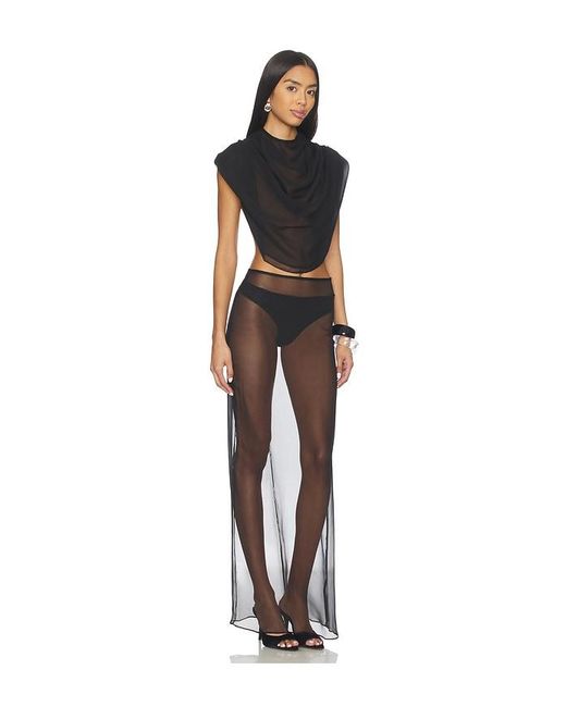 Cha The Label Black Chiffon Set