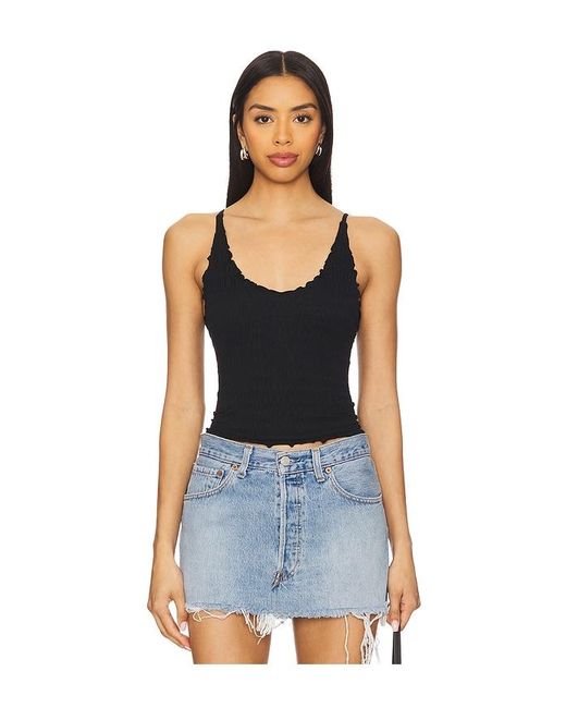 Free People Pucker Up シームレストップ Blue