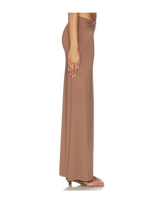 MORE TO COME Natural Brixton Maxi Skirt