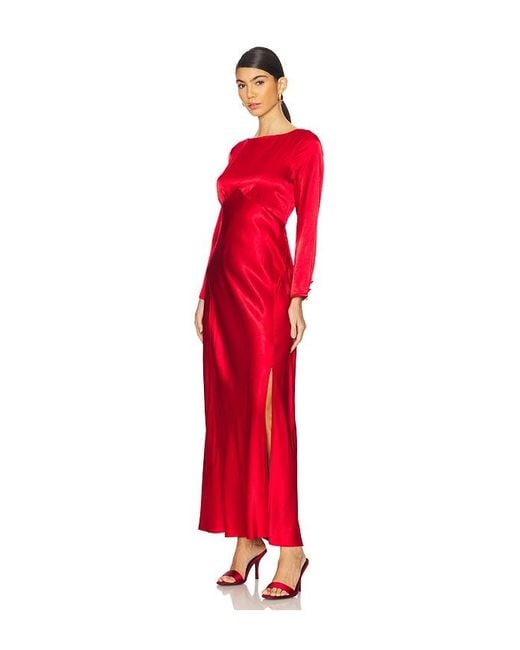 Rixo Red Devina Dress