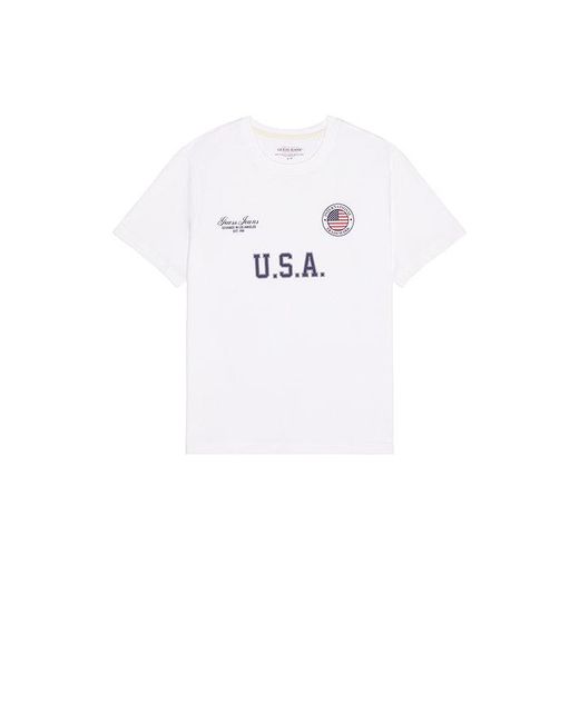 Guess White World Cup Tee for men