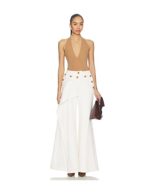 Monse White Cascade Sailor Tailored Trouser