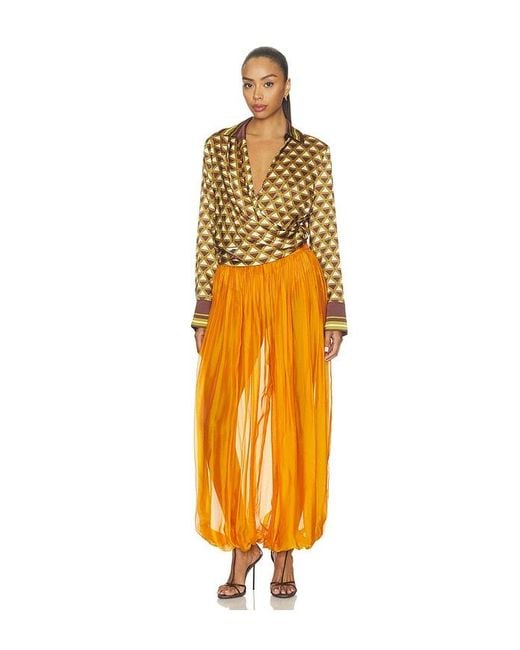 retroféte Orange Kourt Blouse