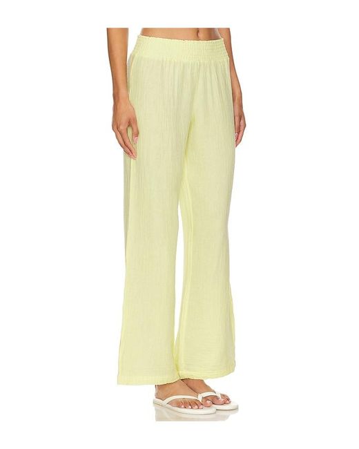 Bobi Yellow Wide Leg Pants