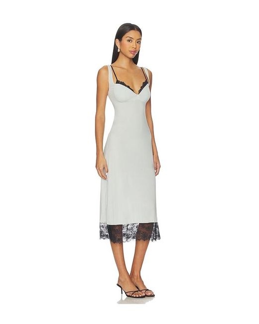 Vestido Lencero X Intimately Fp Party Crasher En Color Gris Talla (También En M, S, Xl, Xs) Free People de color White