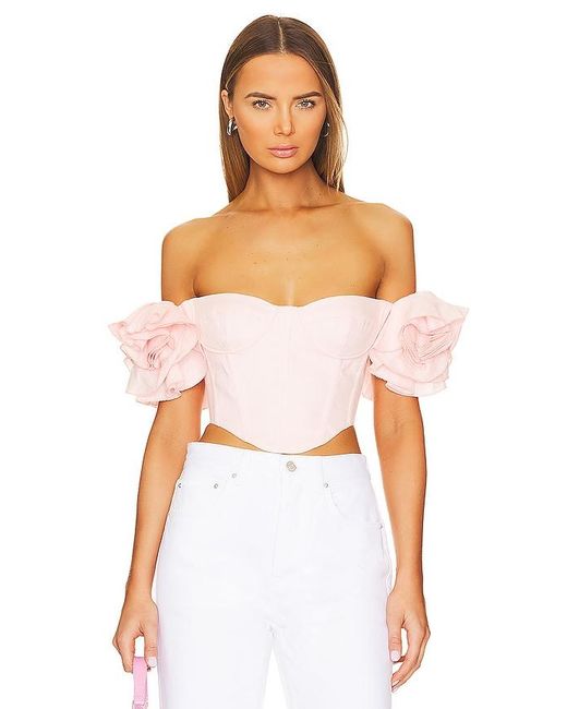 Bardot White Sigma Corset Top