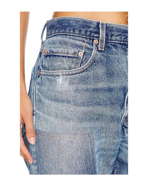 aligrace Blue Vintage Carpenter Jeans