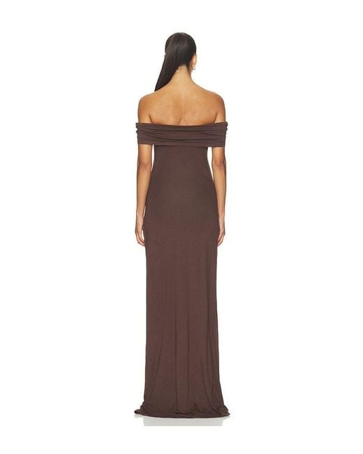 BUMPSUIT Brown The Sleeveless Evening Dress