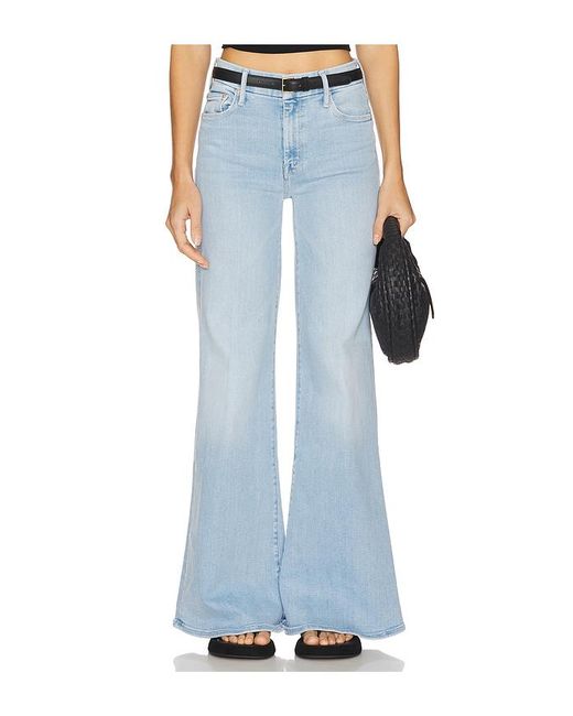 Mother The Roller Sneak Jeans Blue