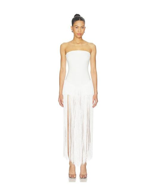superdown White Tea Fringe Romper