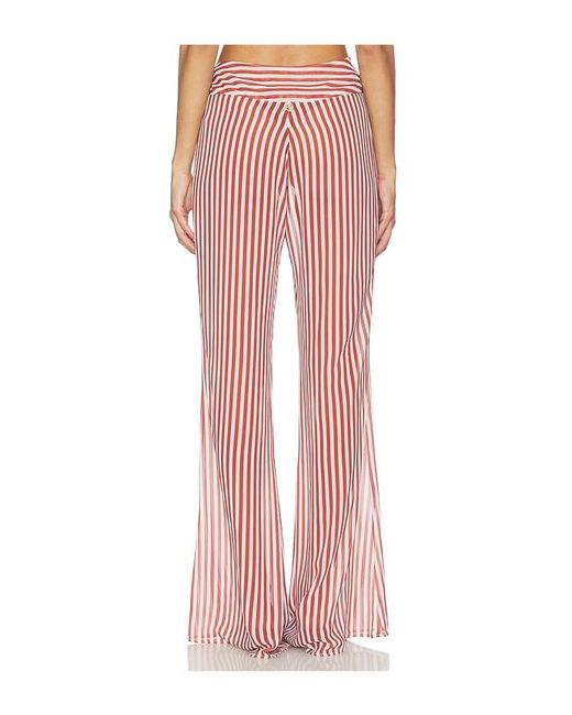 Bananhot Red Bowie Wide Leg Pants