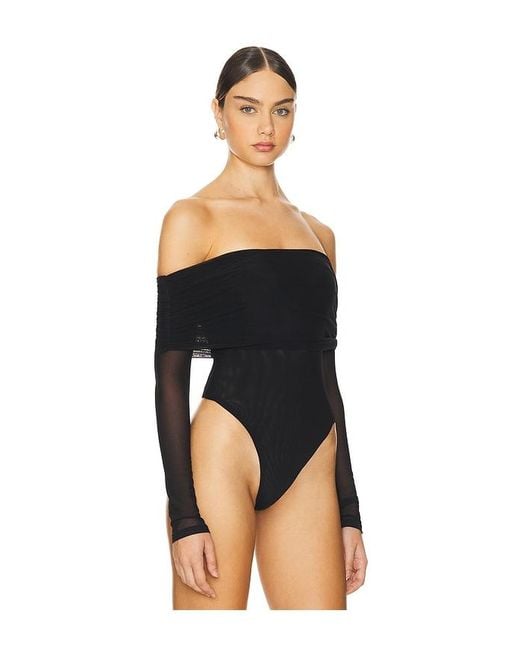 MAJORELLE Black Trey Bodysuit
