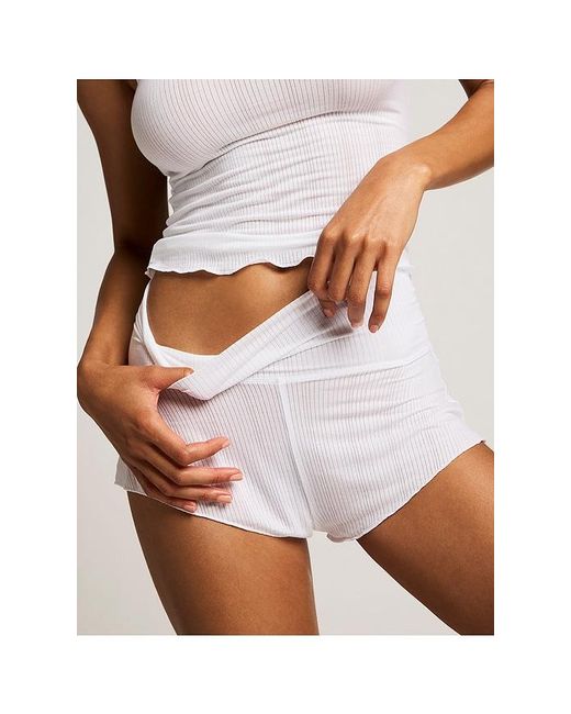 Negative Underwear White Whipped Mini Short