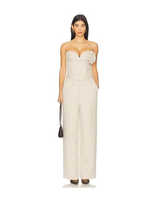 GIUSEPPE DI MORABITO Natural Rosette Strapless Top