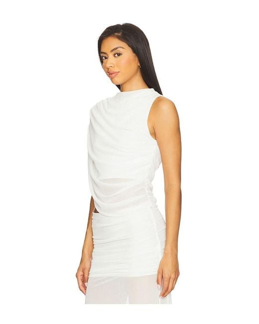 Amanda Uprichard White X Revolve Leo Top