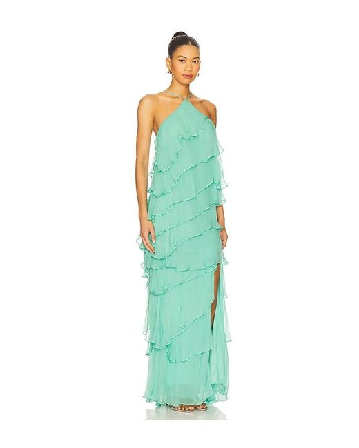 Amanda Uprichard Blue Maxikleid 1 Posie