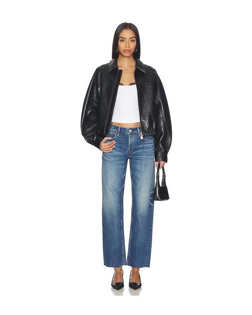 Moussy Blue Needham Straight Low Jeans