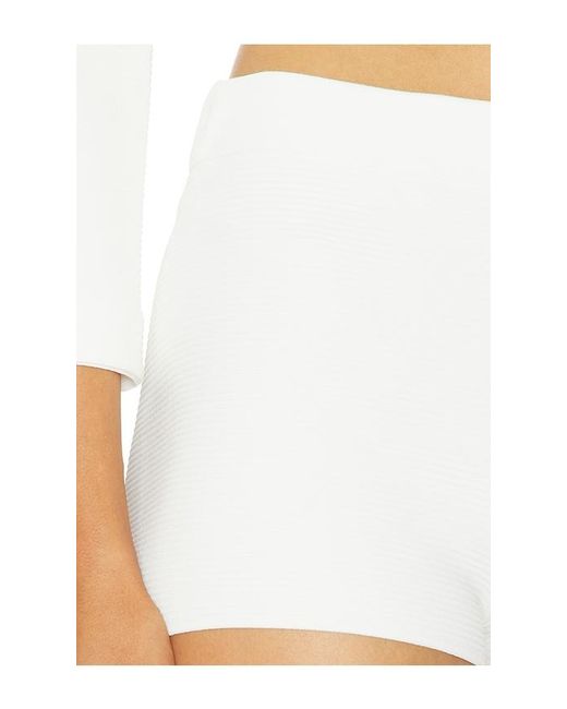 Alice + Olivia White Tarina Knit Hot Pant