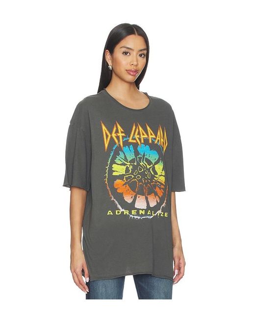 Junk Food Blue Def Leppard The Biggie Tee