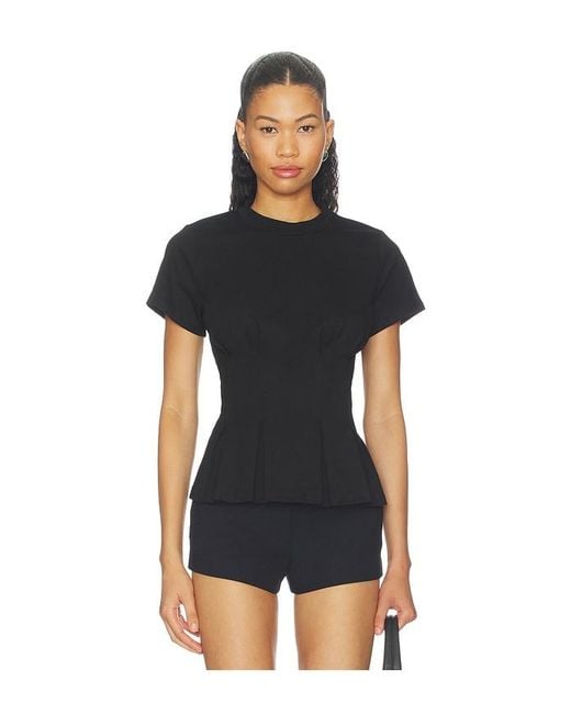 ALL THE WAYS Black Kai Cinched Tee