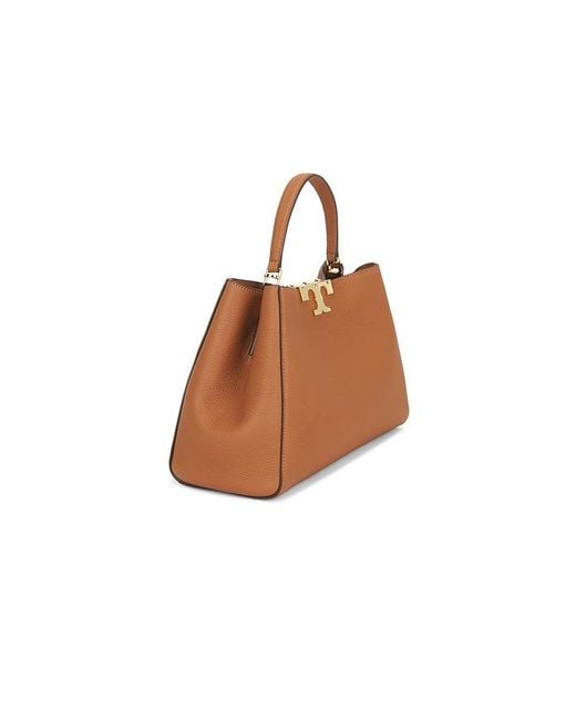 Tory Burch Brown Eleanor Soft Satchel Bag