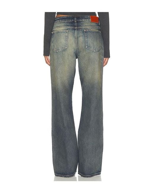 EB DENIM Blue Rowan Mid Rise Flare Jean