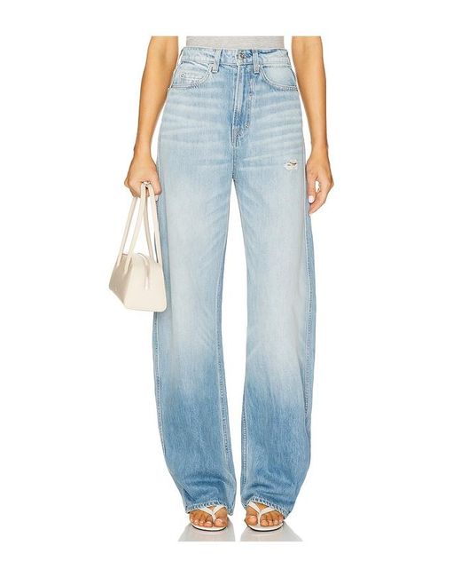 GRLFRND Blue Austen High Rise Curve Jeans