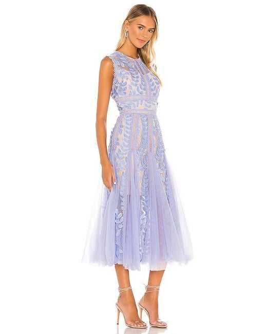 Bronx and Banco Purple Flared Dress