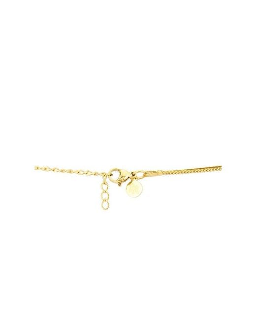 petit moments Metallic Initial Pendant Necklace