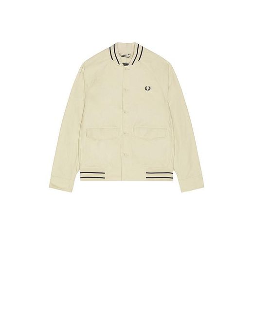Fred Perry Blue Umpire Bomber Jacket for men