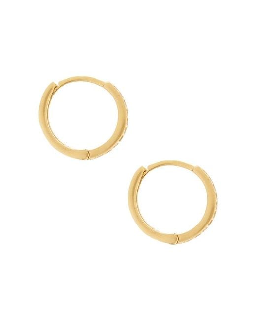 Mazin Jewels Metallic Micro Icon Huggies Earrings