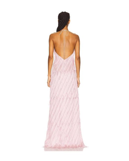 For Love & Lemons White Heidi Fringe Maxi Dress