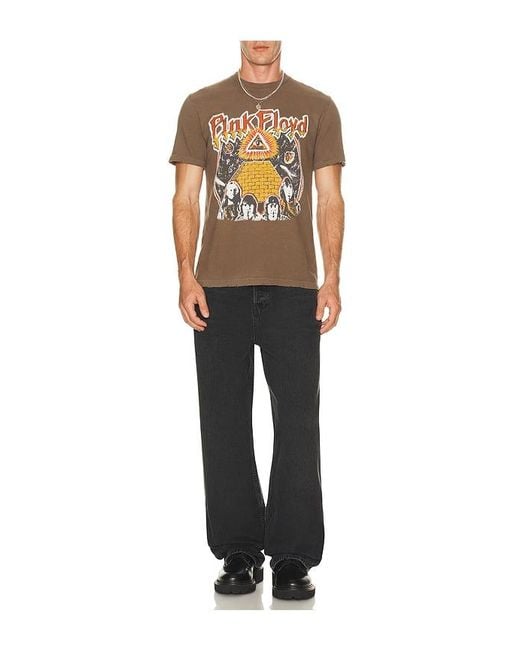 Junk Food Multicolor Floyd Pyramid Vintage Tee for men