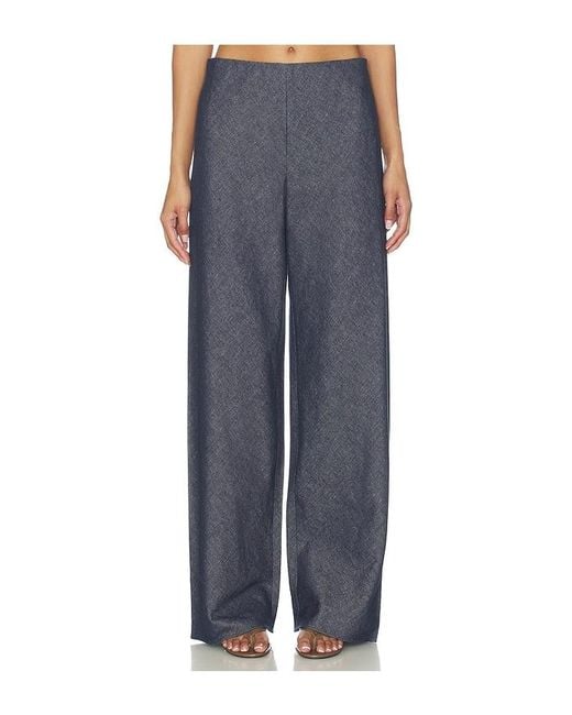 Vince Blue Colette Chambray Bias Pant