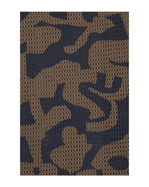 Oas Black Morel Puzzlotec Cuba Net Shirt for men