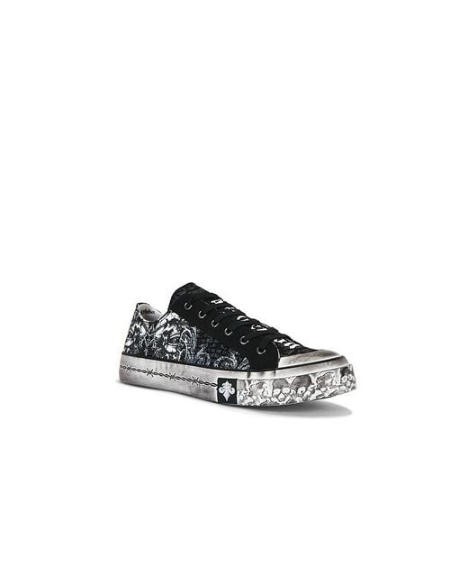 Affliction Black Collapse Low-Top Sneaker for men
