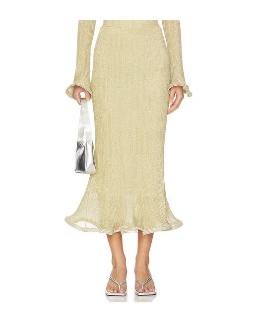 Jonathan Simkhai Natural Brighton Midi Skirt