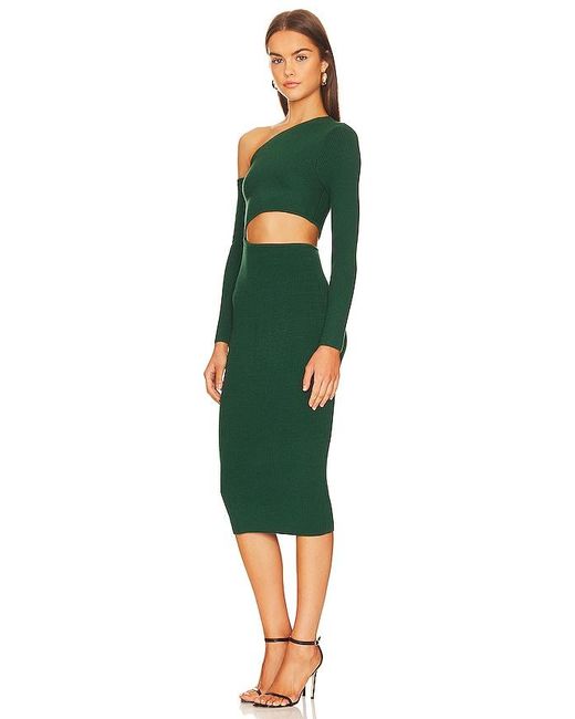 Camila Coelho Green Nahla Knit Dress