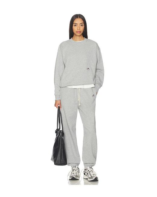 HOMMEGIRLS Gray X Fruit Of The Loom Crewneck Sweatshirt