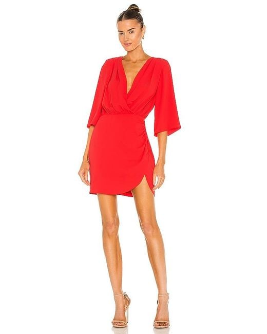 Amanda Uprichard Red Demetra Dress