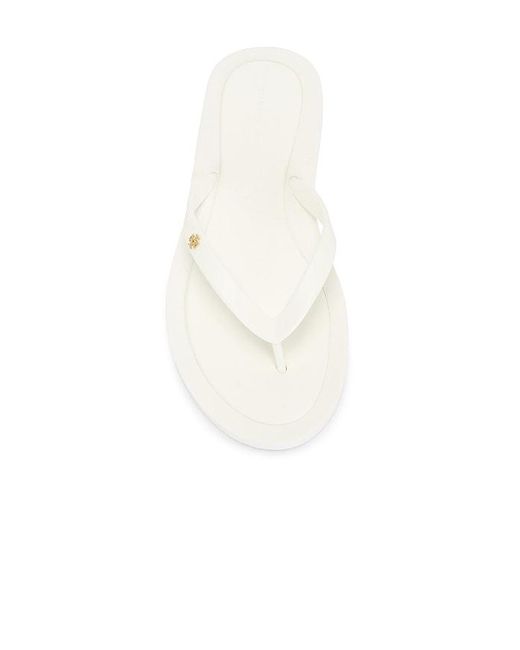 Tory Burch White Kira Padded Flip Flop