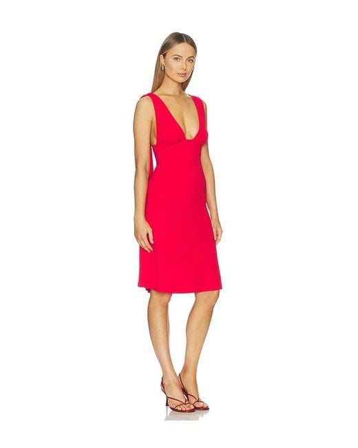 geel Red Sabrina Dress