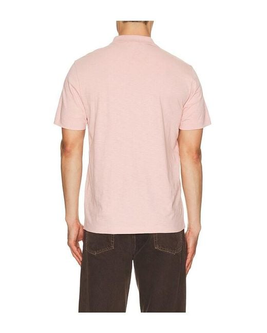 Theory Pink Bron Polo for men