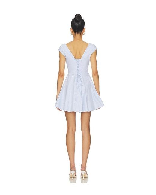 GUIZIO Blue Leila Mini Dress